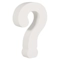 Miniatyrbild 1 av 2: Symbol MDF ?, vit, 11cm, tjocklek 2cm