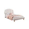 Miniatyrbillede 2 af 6: Seng simpel - MUVOE - 90x200cm - Polstret - MDF - Hvid