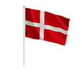 Miniatyrbild 1 av 3: Mini Danmark Flagga – 30 x 45 cm – Att Hålla i Handen – Polyester – 1 styck – Pixelforma