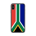 Miniatyrbild 1 av 2: Telefonfodral – Sydafrikas flagga – Kompatibel med iPhone XS – Mjukt fodral – Slitstarkt och stötsäkert - Silikon - Pixelforma