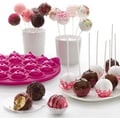 Miniatyrbillede 1 af 4: Cake pop form - LEKUE - 18 hulrum - Platinum silikone - Magenta farve - Tåler opvaskemaskine