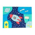 Miniatyrbild 1 av 2: Kit DIY Tyg vid nummer Rymduppdrag 18x13 cm