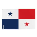 Miniatyrbild 1 av 4: Panamas flagga – 128 x 192 cm – Hållbar polyester – 2 metalöljetter – Inomhus / Utomhus – Pixelforma