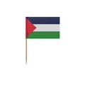 Miniatyrbild 1 av 3: Tandpetare Palestina Flagga - 6.5 cm - 100 stycken - Självhäftande plast - Bambu pinne - Pixelforma