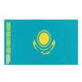 Miniatyrbild 1 av 3: Kazakhstan flagga – 60 x 90 cm – Hållbar polyester – 2 metallöljett – Inomhus / Utomhus – Pixelforma