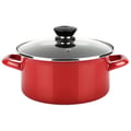 Miniatyrbild 1 av 4: Gratängform Induktion 20 cm Emaljerad Stål, Non-stick utan PFOA, Glaslock FAGOR Optimax Röd