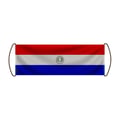Miniatyrbild 1 av 3: Rullbanner – Paraguayansk flagga – 24 x 70 cm – Polyester – Handflagga – Pixelforma