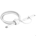 Miniatyrbild 2 av 2: 2-i-1 USB-kabel - BELKIN - USB-C Lightning-kabel - 1,5m - Vit - USB 2.0