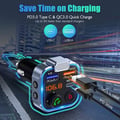 Pikkukuva 3 / 6: FM-lähetin autoon - LENCENT - Bluetooth 5.3 - PD 20W - QC3.0 - Handsfree-puhelut