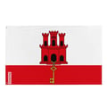 Miniatyrbild 1 av 4: Gibraltarflagga – 60 x 90 cm – Hållbart Polyester – 2 Metallfästen – Inomhus / Utomhus – Pixelforma