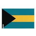 Miniatyrbild 1 av 3: Bahamas flagga – 128 x 192 cm – Slitstark polyester – 2 metallöglor – Inomhus / Utomhus – Pixelforma