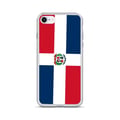 Miniatyrbild 1 av 2: Mobilskal - PIXELFORMA - iPhone 6 - Mjuk - Flagga Dominikanska republiken - Transparent TPU