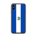 Miniatyrbild 1 av 2: Mobilskal – Salvadorflagga – Kompatibel med iPhone X – Flexibelt fodral – Stöttåligt och chockresistent – Silikon – Pixelforma