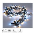 Miniatyrbild 1 av 2: Garland - GENERIC - Snake 700 lysdioder - Kallt och varmt ljus - 17m - Utomhusbruk