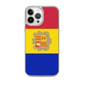 Miniatyrbild 1 av 2: Mobilskal – Andorras flagga – Kompatibel med iPhone 13 Pro Max – Förstärkt skal – Stöttålig och krocksäker – Silikon – Pixelforma