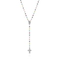 Miniatyrbild 1 av 2: Halsband - AGATO - AGT-N011C - Silver 925 - Korshängsmycke - Färgad emalj