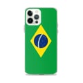 Miniatyrbild 1 av 2: Telefonfodral – Brasilienflagga – Kompatibel med iPhone 12 Pro Max – Flexibelt fodral – Slittåligt och stötsäkert – Silikon – Pixelforma