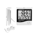 Miniatyrbild 4 av 4: Termometer - HYDROMETER - Väderstation - Digital inomhus - Utomhussensor - Hygrometer