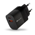 Miniatyrbild 1 av 6: NGS BUD 33W : GaN universell väggladdare 33W med 2 portar : USB-C + USB-A. Snabb och säker laddning. Stor kompatibilitet. Laddning.