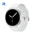 Miniatyrbillede 1 af 4: Samsung Galaxy Watch8 44mm Sølv Smartwatch Bluetooth GPS Pulsmåler