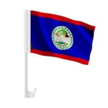 Miniatyrbild 1 av 2: Bilflagga Belize – 14 x 21 cm – Polyester Tyg – Fäste på Fönster – 20 stycken – Pixelforma