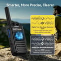 Miniatyrbild 3 av 6: Retevis B64 Talkie Walkie, Bidirektionella Radioer med AI Chip Brusreducering, USB-C Uppladdningsbar, för Utomhusbruk