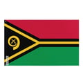 Miniatyrbild 1 av 3: Vanuatu-flagg – 64 x 96 cm – Slitstark polyester – 2 metallöglor – Inomhus / Utomhus – Pixelforma