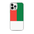 Miniatyrbild 1 av 2: Mobilskal – Madagascarflagga – Kompatibel med iPhone 13 Pro Max – Mjuk fodral – Slitstark och stötresistent - Silikon - Pixelforma