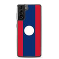 Miniatyrbild 1 av 2: Mobilskal – Laos flagga – Kompatibel med Samsung Galaxy S24 – Mjuk fodral – Slitstark och stöttålig – Pixelforma