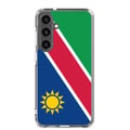 Miniatyrbild 1 av 2: Mobilskal – Namibias flagga – Kompatibel med Samsung Galaxy S24 Ultra – Mjukt fodral – Slitstarkt och stötsäkert – Pixelforma