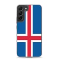 Miniatyrbild 1 av 2: Telefonfodral – Islands flagga – Kompatibel med Samsung Galaxy S22 Ultra – Mjuk fodral – Slitstark och stöttålig – Pixelforma