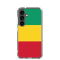 Miniatyrbild 1 av 2: Mobilskal – Guineas flagga – Kompatibel med Samsung Galaxy S24 Plus – Mjuk fodral – Hållbar och stöttålig – Pixelforma