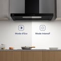 Miniatyrbild 2 av 6: CIARRA Fläktkåpa 90 cm Wi-Fi ansluten pekknapp A+++ 650m3/h Booster 59dB Svart