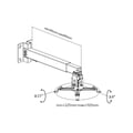 Miniatyrbillede 5 af 6: Vippevægbeslag til projektorer - EQUIP 650702 - Sort - Maks 20 kg