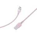 Miniatyrbild 2 av 5: USB-A till USB-C-kabel - BIGBEN CONNECTED - 1.2m - Snabbladdning 15W - Vävd nylon - Rosa