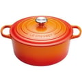 Miniatyrbild 1 av 2: Gryta i gjutjärn - LE CREUSET - Rund 26cm - Emaljerad - Induktionskompatibel - Exceptionell hållbarhet