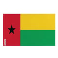 Miniatyrbild 1 av 3: Guinea-Bissaus flagga – 160 x 240 cm – Hållbar polyester – 2 metallöglor – Inomhus / Utomhus – Pixelforma