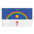 Miniatyrbild 1 av 3: Pernambuco-flagga – 160 x 240 cm – Hållbar polyester – 2 metalöljetter – Inomhus / Utomhus – Pixelforma