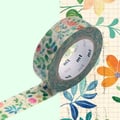 Miniatyrbild 1 av 2: Maskeringstejp - Maskeringstejp MT EX blommor på papper - akvarellblomma