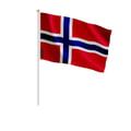 Miniatyrbild 1 av 3: Set med Miniflaggor – Bouvetön – 14 x 21 cm – Att Hålla i Handen – Polyester – 50 stycken – Pixelforma