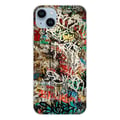 Miniatyrbild 1 av 2: Siliconfodral - Kompatibel med Apple iPhone 15 Plus - graffiti-design 1