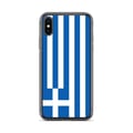 Miniatyrbild 1 av 2: Telefonfodral – Greklandsflagga – Kompatibel med iPhone XS – Mjuk Fodral – Slitstark och Stötresistent - Silikon - Pixelforma
