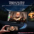 Miniatyrbild 2 av 6: TOGUARD Carplay Bilradio 9-tumsskärm Trådlös Android Bluetooth Bärbar Navigationsröstassistent med 1080P backkamera