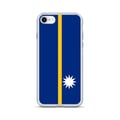 Miniatyrbild 1 av 2: Mobilskal – Nauru-flagga – Kompatibel med iPhone 8 Plus – Flexibelt fodral – Slitstarkt och stötbeständigt – Silikon – Pixelforma