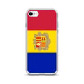 Miniatyrbild 1 av 2: Mobilskal – Andorra-flagg – Kompatibel med iPhone 8 Plus – Mjuk fodral – Motståndskraftig och stötabsorberande – Silikon – Pixelforma