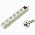 Miniatyrbillede 1 af 4: PremiumCord PP6K-02, Hvid, Hvid, 10 A, 2 m
