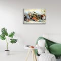 Miniatyrbild 3 av 4: Legendarte - Vintage reklamaffisch Fem cirkusclowner - målning, tryck på duk cm. 50x70
