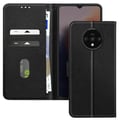 Miniatyrbild 1 av 5: Fodral för OnePlus 7T Fällbart Plånbok och Videostöd Svart