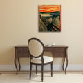 Miniatyrbild 4 av 4: Legendarte - Målning, Tryck på duk - Skriet Edvard Munch cm. 50x70