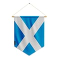 Miniatyrbild 1 av 3: Fanion – Skottlands flagga – 30 x 45 cm – Polyester – Att hänga – Pixelforma